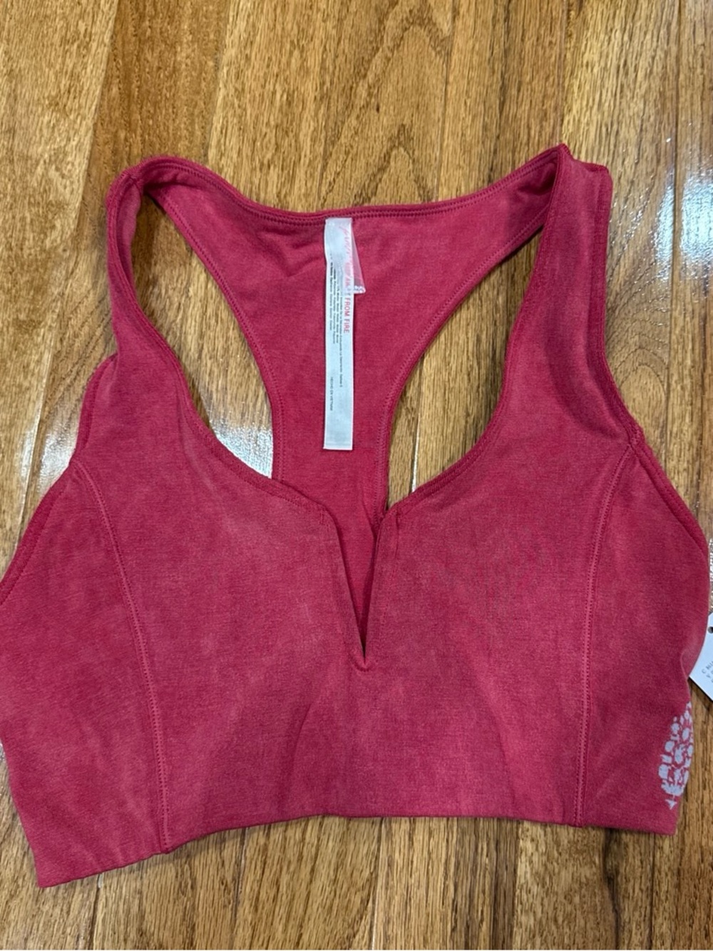 FP Movement by Free People Rose Racerback V-Notch Bralette